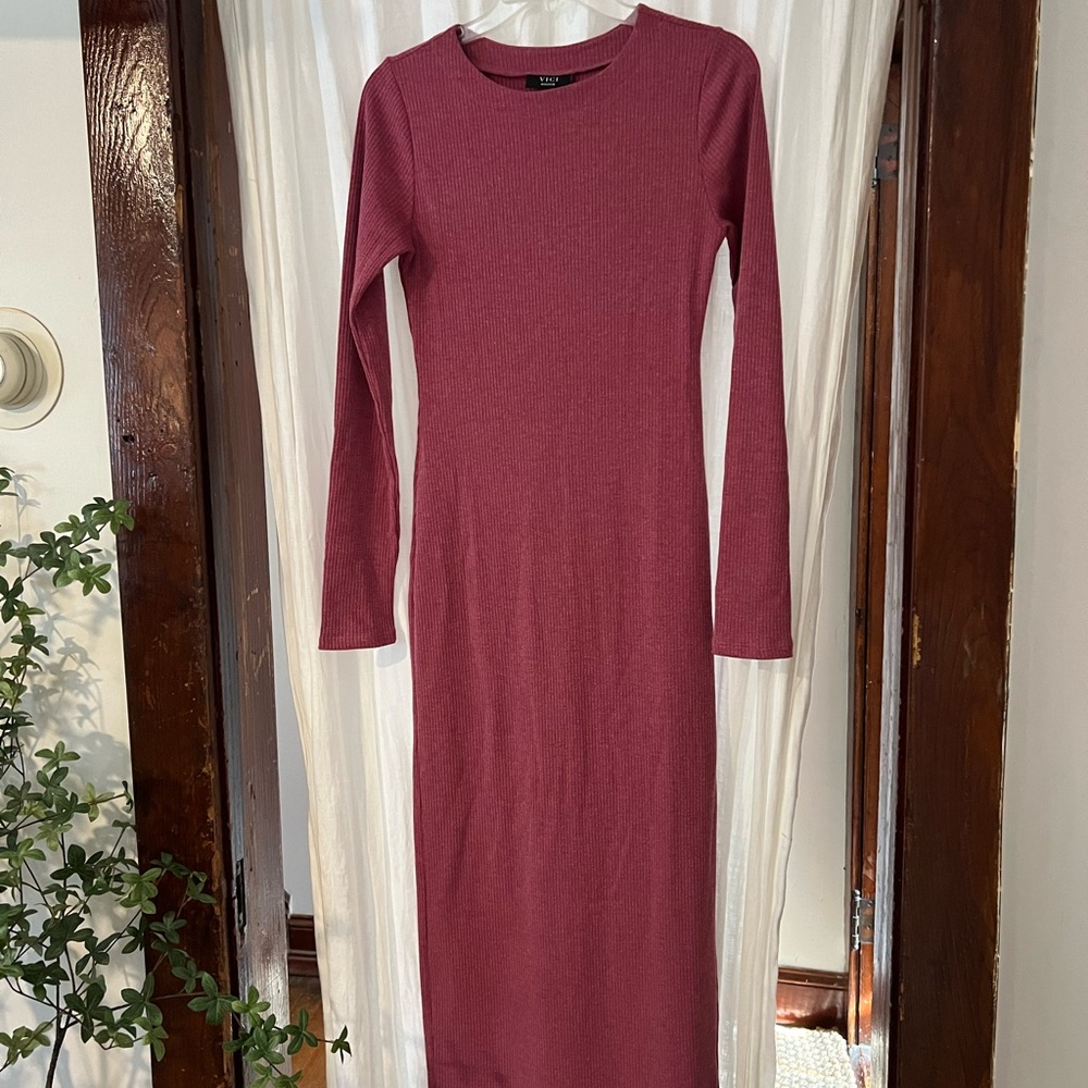 Women’s long ribbed dress